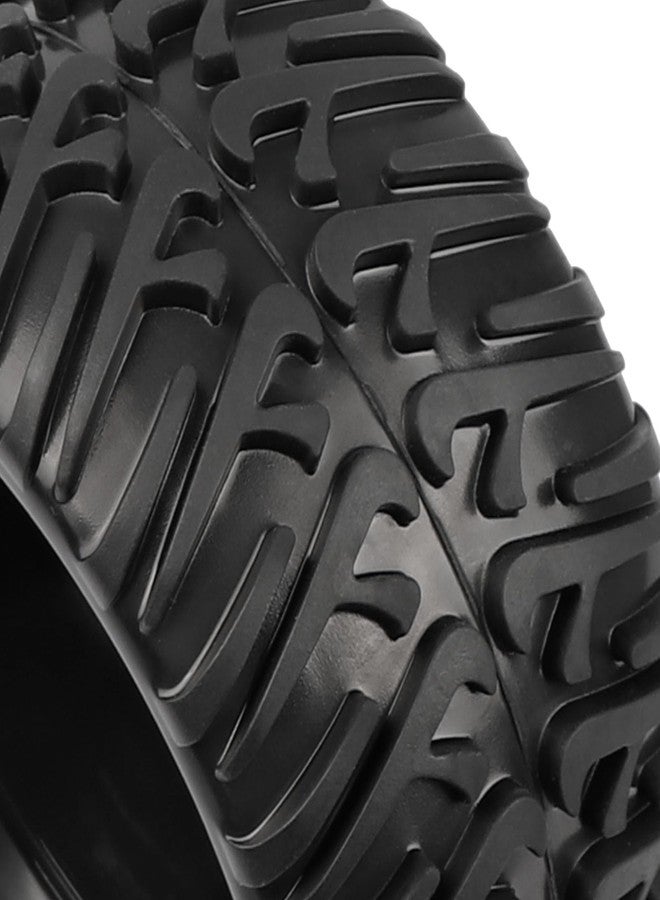 AIMROCK 12mm Hex RC Wheels & Tires Pre-glued 2.8 Tires Wheels for 1/10 Traxxas Stampede Hoss 2WD 4x4 VXL Redcat Volcano EPX Pro S30 Blackout XTE Monster Truck, 4-Pack - Image 3
